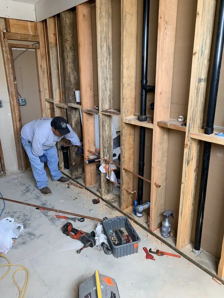 Commercial rough-in plumbing for Trenchless Sewer Repair in Oak Ridge